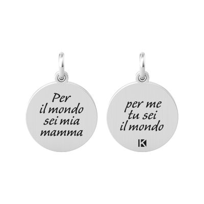 Kidult Ciondolo Acciaio "Per il mondo sei.." By You