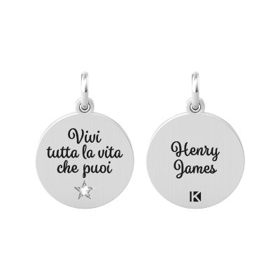 Kidult Ciondolo Acciaio "Vivi Tutta La.." By You