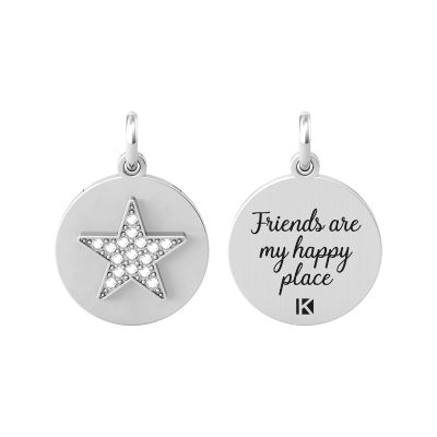 Kidult Ciondolo Acciaio "Friends are my.." By You