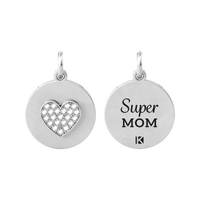 Kidult Ciondolo Acciaio "Super mom.." By You