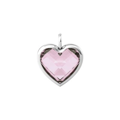 Kidult Ciondolo Cuore Acciaio Glass Rosa By You