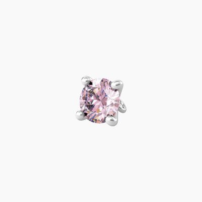 Kidult Ciondolo Acciaio Con Zircone Rosa By You