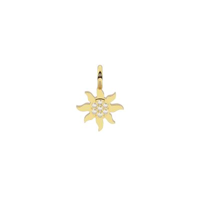 Kidult Ciondolo Acciaio Gold Sole Con Cristalli By You