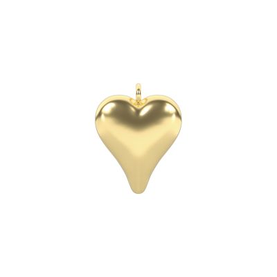 Kidult Ciondolo Acciaio Gold Cuore Bombato By You