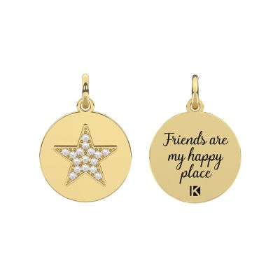 Kidult Ciondolo Acciaio Gold Stella By You