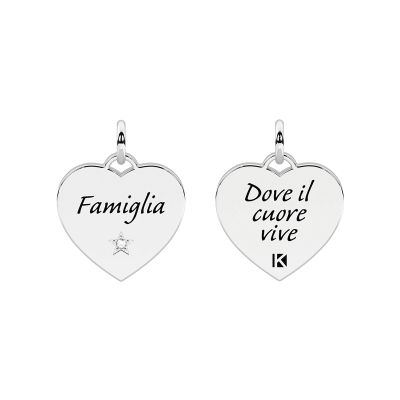 Kidult Ciondolo Acciaio "Dove il Cuore.." By You