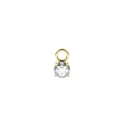Kidult Ciondolo Orecchino Acciaio Gold Cristallo By You