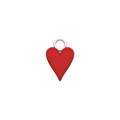 Kidult Ciondolo Orecchino Acciaio Cuore Rosso By You