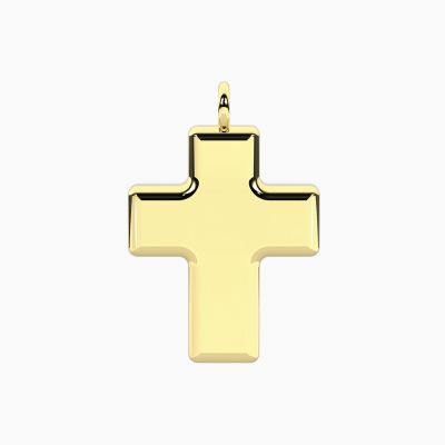 Kidult Ciondolo Acciaio Gold Croce By You