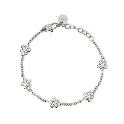 Kidult Bracciale Acciaio Rolò con Fiori Style