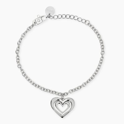 Kidult Bracciale Acciaio Con Cuore Style