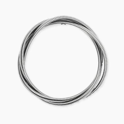 Kidult Bracciale Acciaio Tubogas Intrecciato Style