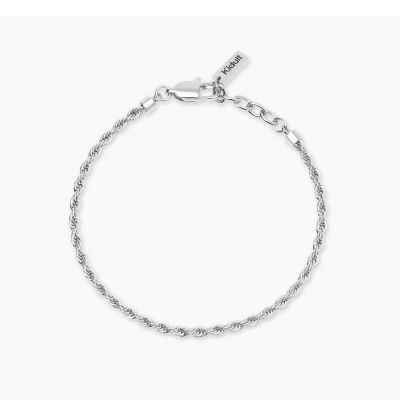 Kidult Bracciale Acciaio Catena Corda Style