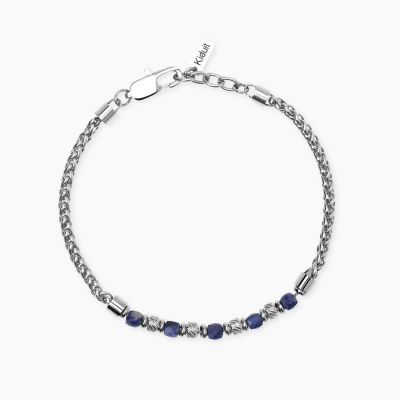 Kidult Bracciale Acciaio e Sodalite Style