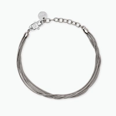 Kidult Bracciale 5 Fili Snake Acciaio