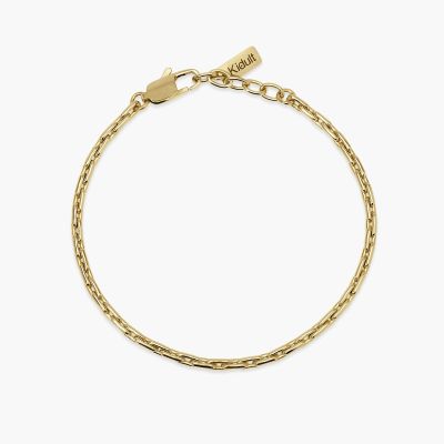 Kidult Bracciale Acciaio Gold Maglie Allungate