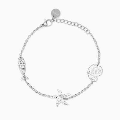 Kidult Bracciale Acciaio con Elementi Marini