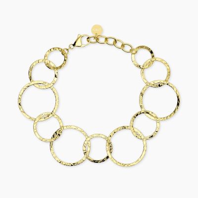 Kidult Bracciale Acciaio Gold Maglie Rotonde