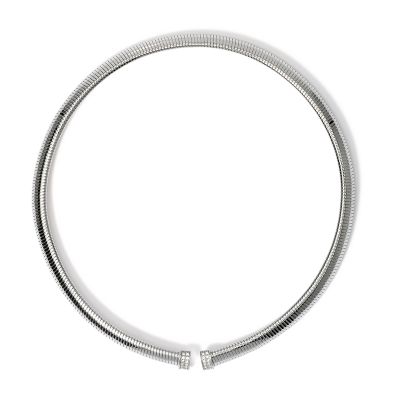 Kidult Collana Acciaio Tubogas e Cristalli Style