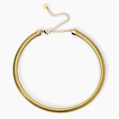 Kidult Collana Tubogas Acciaio Gold Style