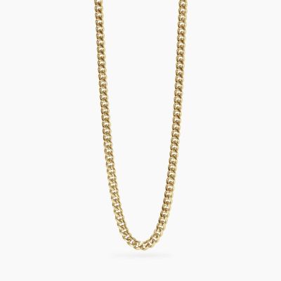 Kidult Collana Acciaio Gold Catena Groumette Style