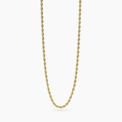 Kidult Collana Acciaio Gold Catena Corda Style