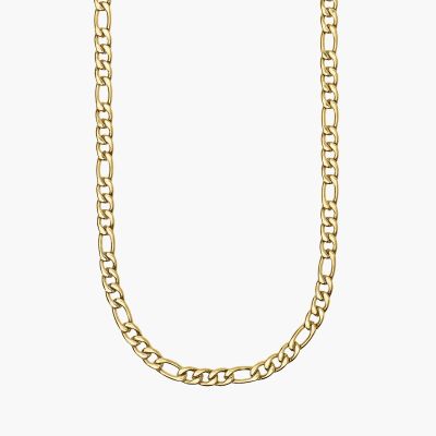 Kidult Collana Acciaio Gold Catena 3+1 Figaro