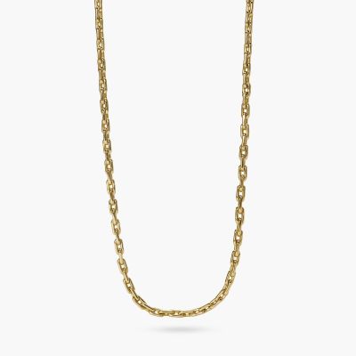 Kidult Collana Acciaio Gold Maglie Allungate