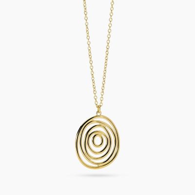 Kidult Collana Acciaio Gold Pendente Vortice
