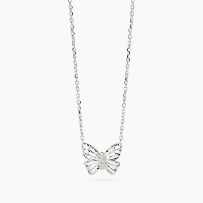 Kidult Collana Acciaio con Farfalla