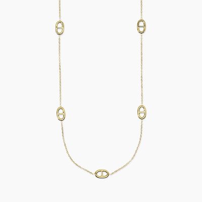 Kidult Collana Acciaio Gold con Staffe