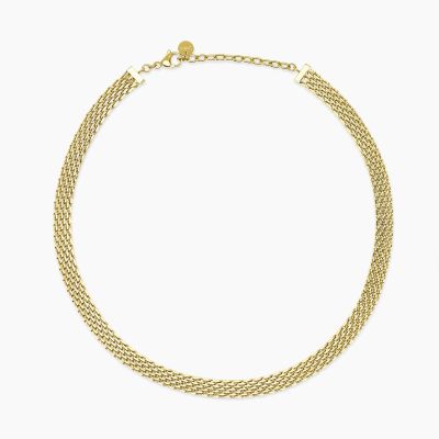 Kidult Collana Acciaio Gold Catena Mesh