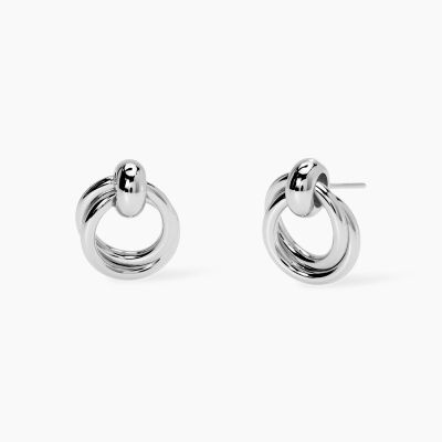 Kidult Orecchini Acciaio Doppio Cerchio Style