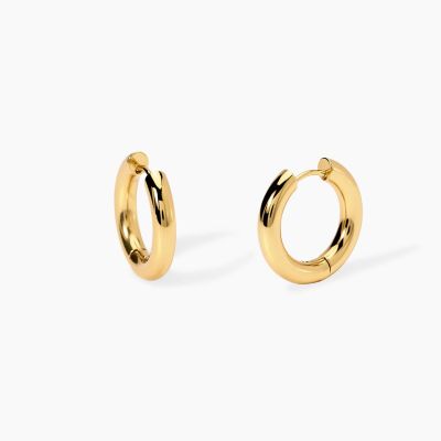KIdult Orecchini Cerchio Acciaio Gold Style