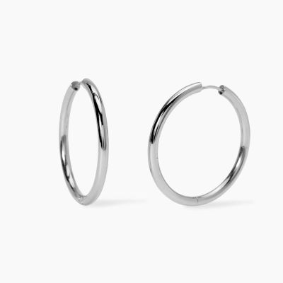 KIdult Orecchini Cerchio Acciaio Style