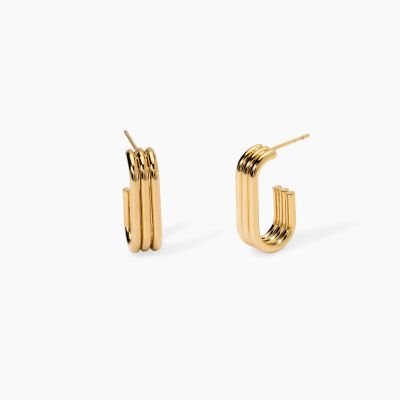 Kidult Orecchini Acciaio Gold Style