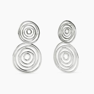 Kidult Orecchini Acciaio Pendenti Vortice