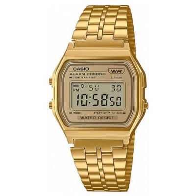 Casio Orologio Vintage Unisex Digitale Multifunzione Cod. A158WETG-9AEF