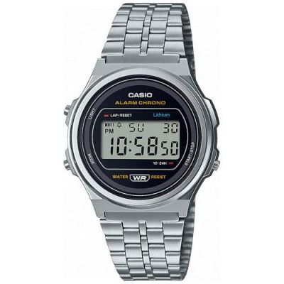 Casio Orologio Vintage Unisex Digitale Multifunzione Cod. A171WE-1AEF