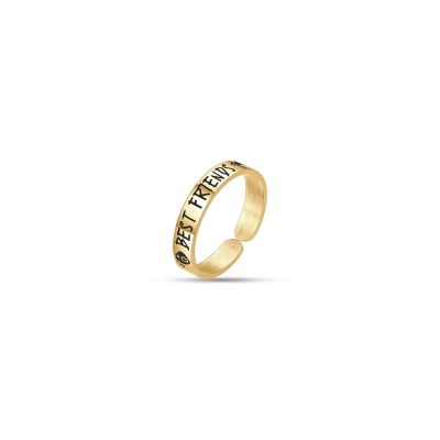Luca Barra Anello Donna Acciaio Gold "BEST FRIENDS"