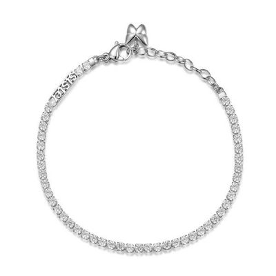 Brosway Bracciale Tennis Donna Acciaio Zirconi Bianchi Sister Desideri