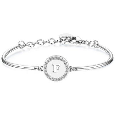 Brosway Bracciale Donna Acciaio Lettera F Chakra