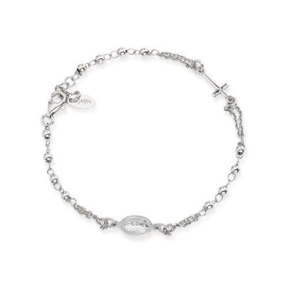 Amen Bracciale Donna Rosario Argento Rodiato