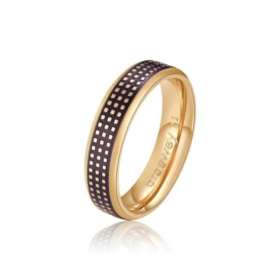 Brosway Anello Uomo Acciaio Gold e Smalto Bullet - 21