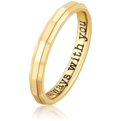 Brosway Anello Acciaio Gold Withyou Con Incisione - 18