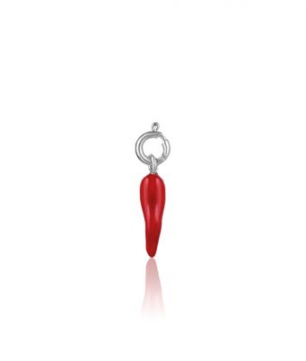 Luca Barra Charms Corno Rosso Unisex Acciaio 17mm