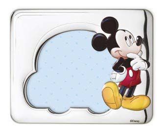 Disney Cornice Bimbo Topolino Laminato Argento e Legno 13X18