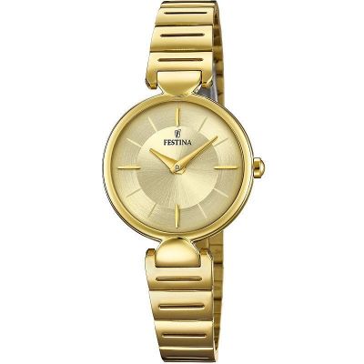 Festina Orologio Donna Acciaio Gold Solo Tempo