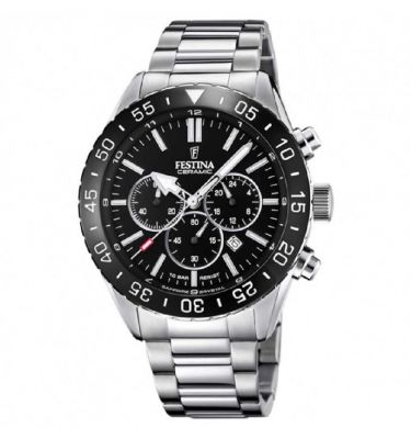 Festina Cronografo Uomo Acciaio Quadrante Nero