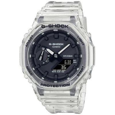 Casio G-Shock Orologio Gomma Trasparente Cod.GA-2100SKE-7AER